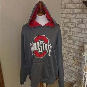 Ohio State Gray and Red Hoodie
